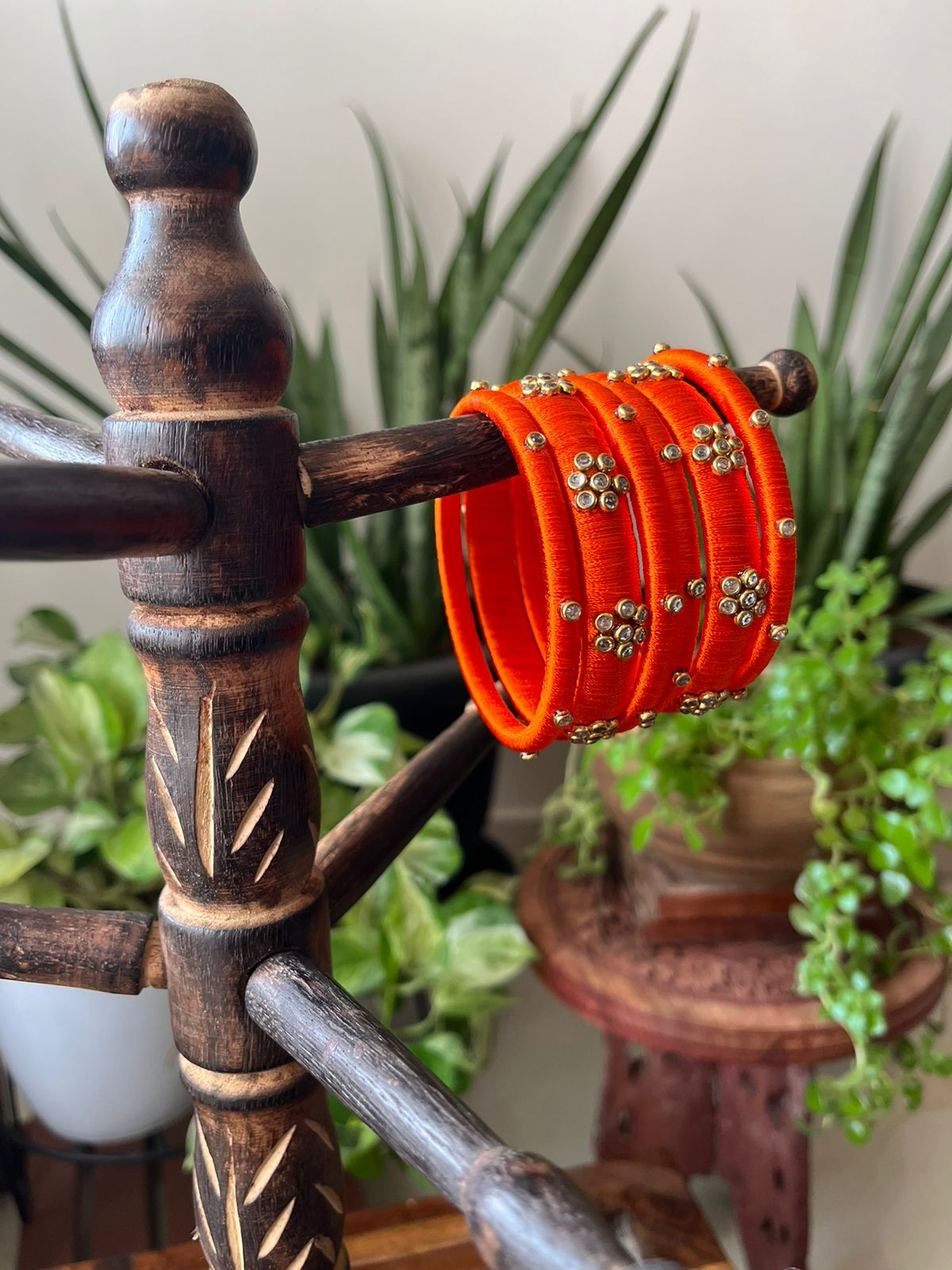 Set of Resham Bangles - 6 pieces