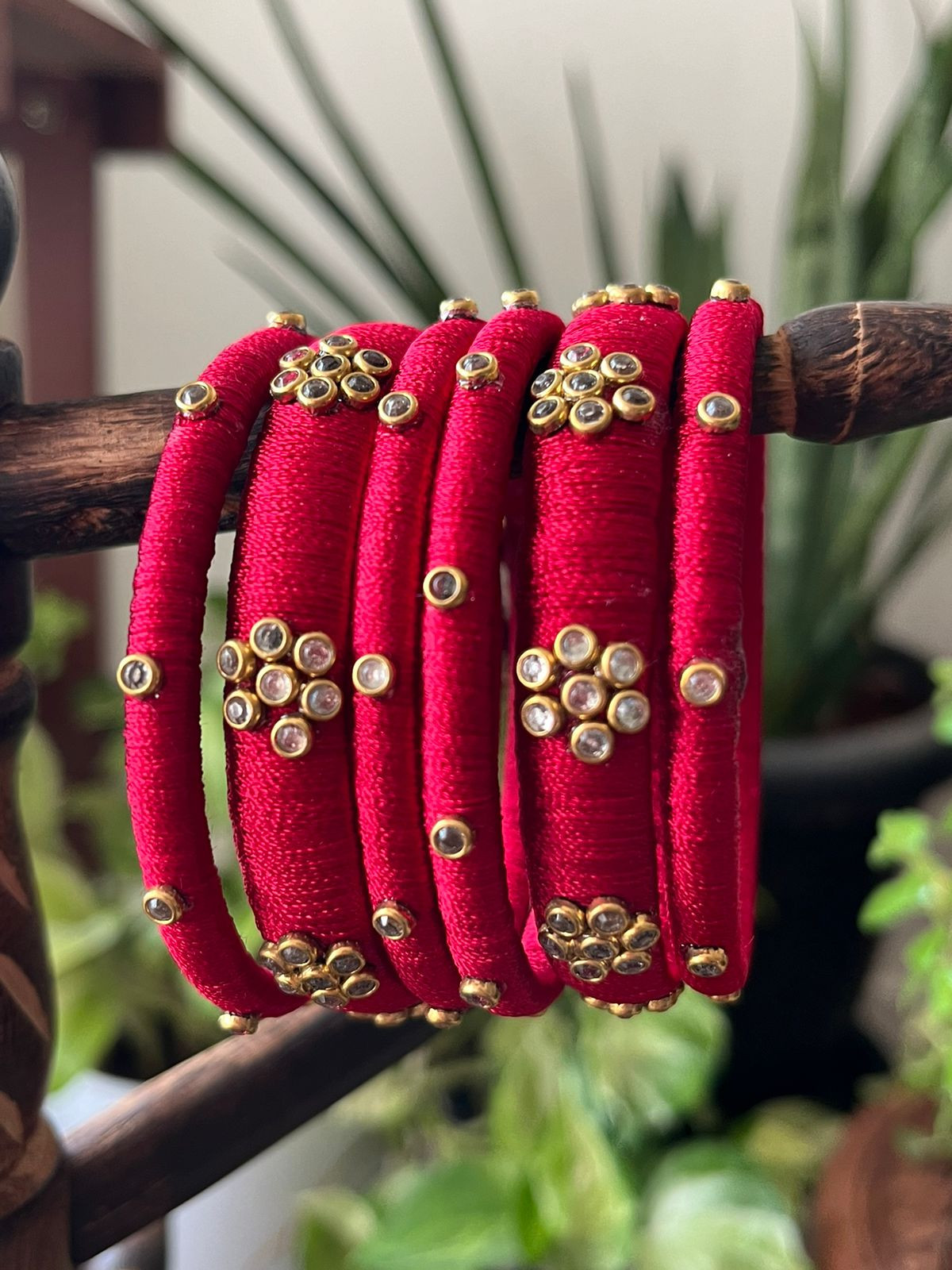 Set of Resham Bangles - 6 pieces