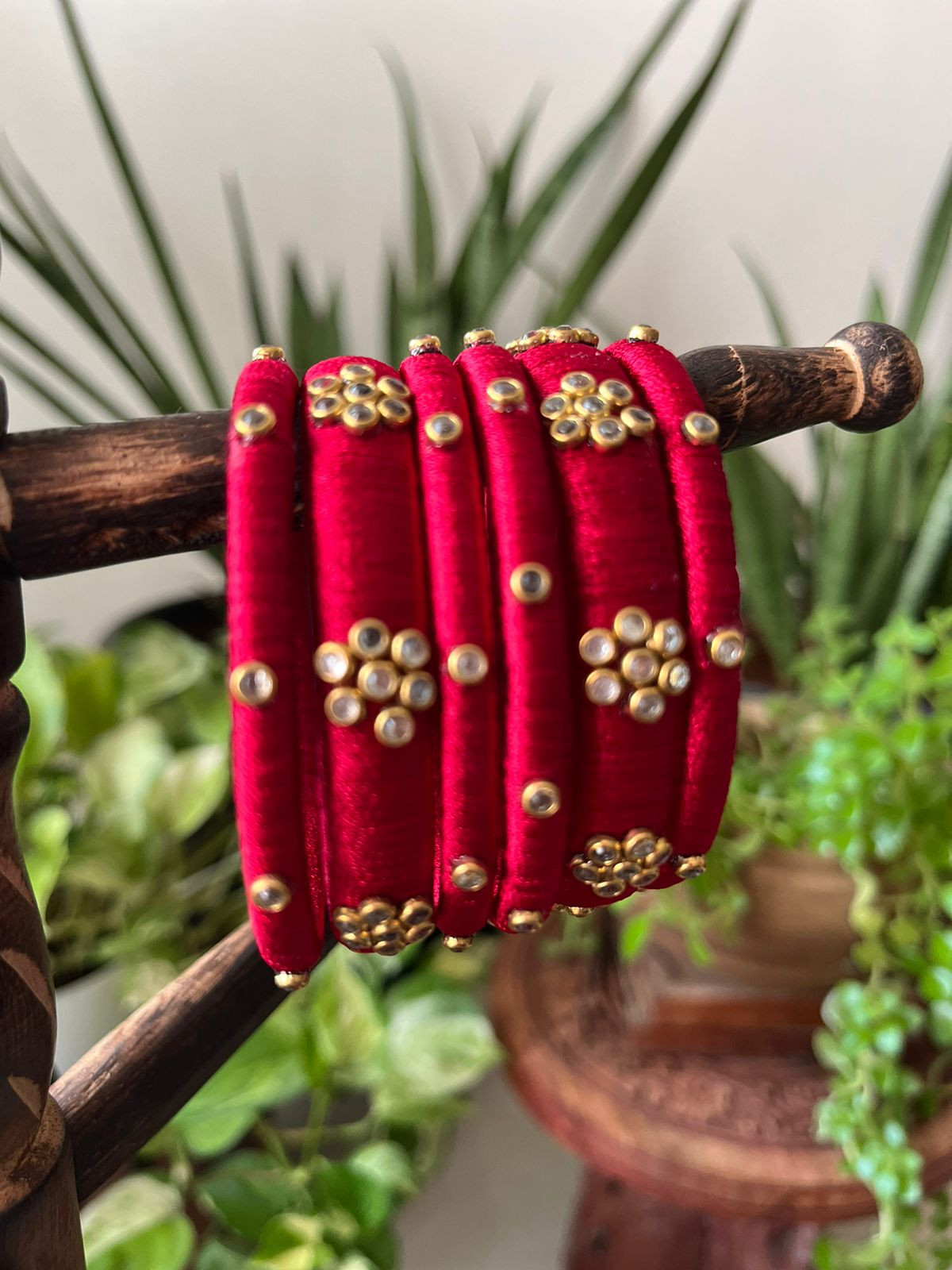 Set of Resham Bangles - 6 pieces
