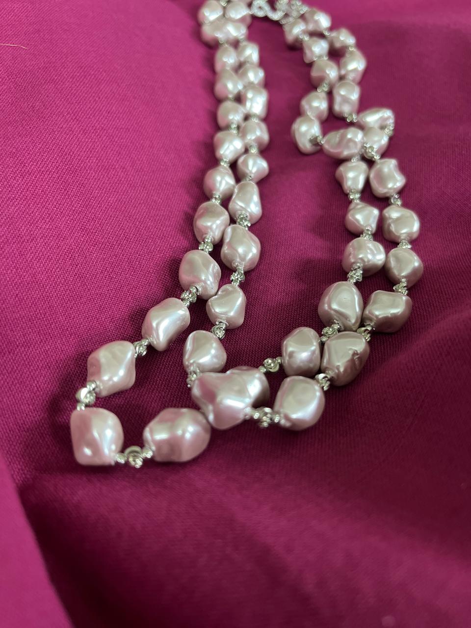 Shell Pearl Neckpieces - Ivory Rose
