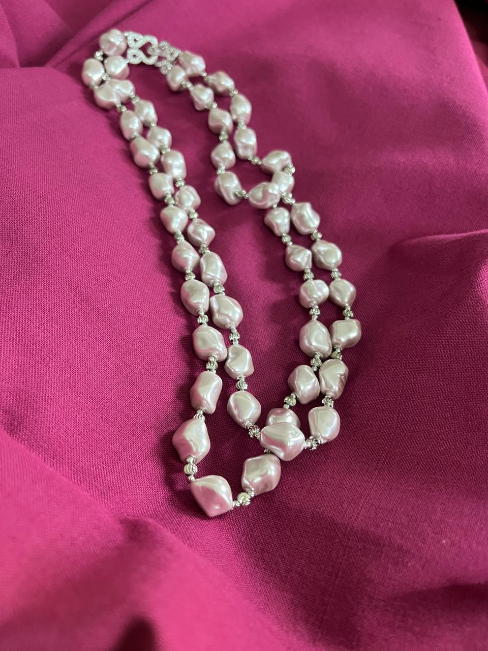 Shell Pearl Neckpieces - Ivory Rose