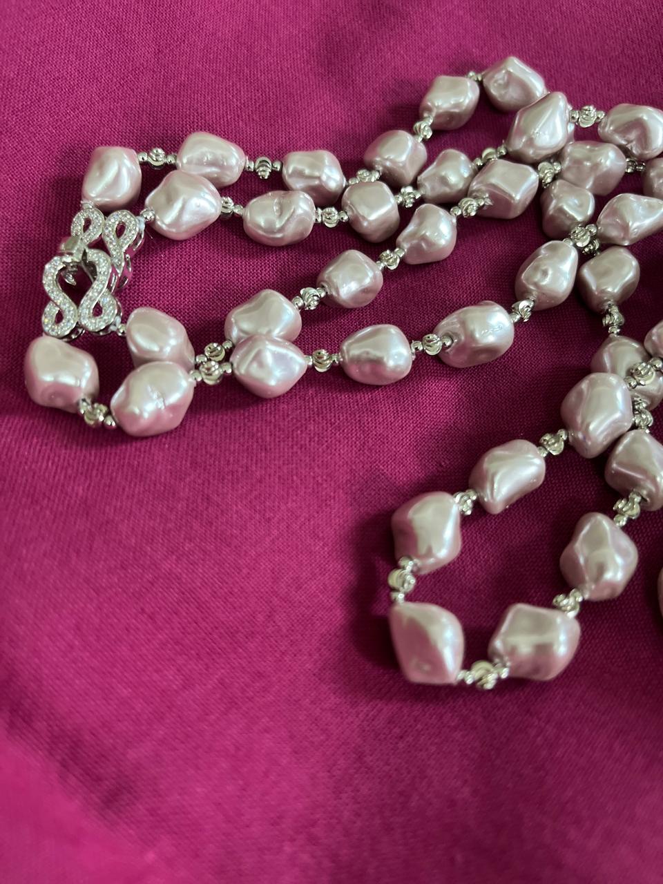 Shell Pearl Neckpieces - Ivory Rose