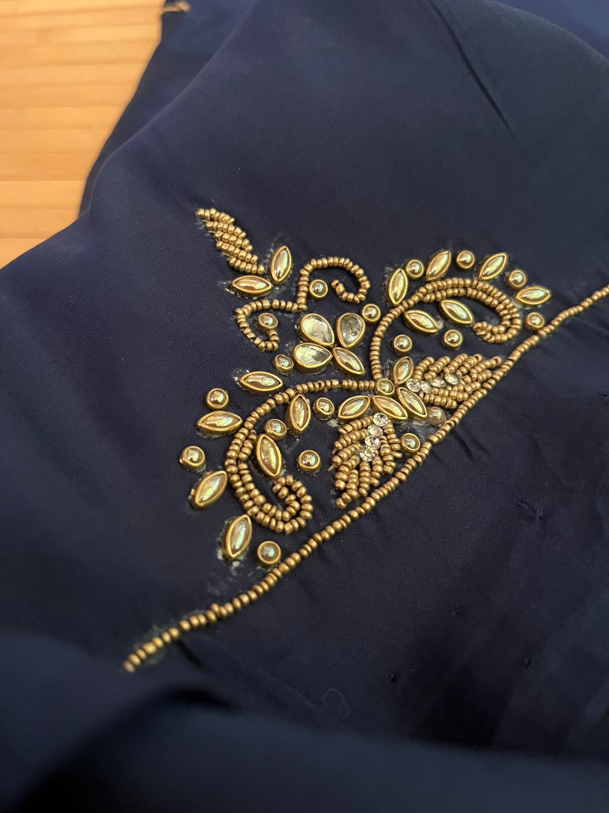 Absolutely stunning and gorgeous heavy hand work Kurta - Midnight Blue