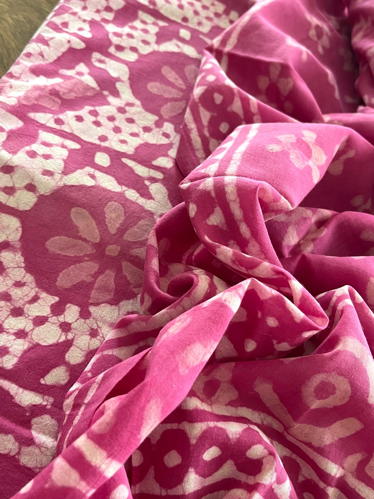 Pure Cotton 3 piece Handblock Printed Suits - Pink