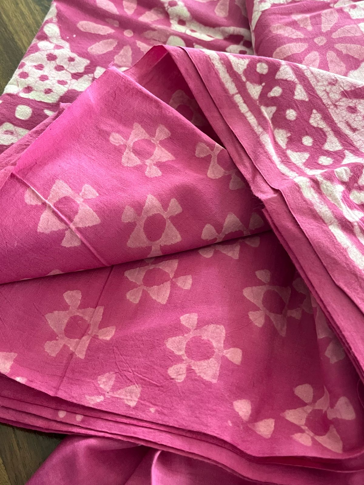 Pure Cotton 3 piece Handblock Printed Suits - Pink