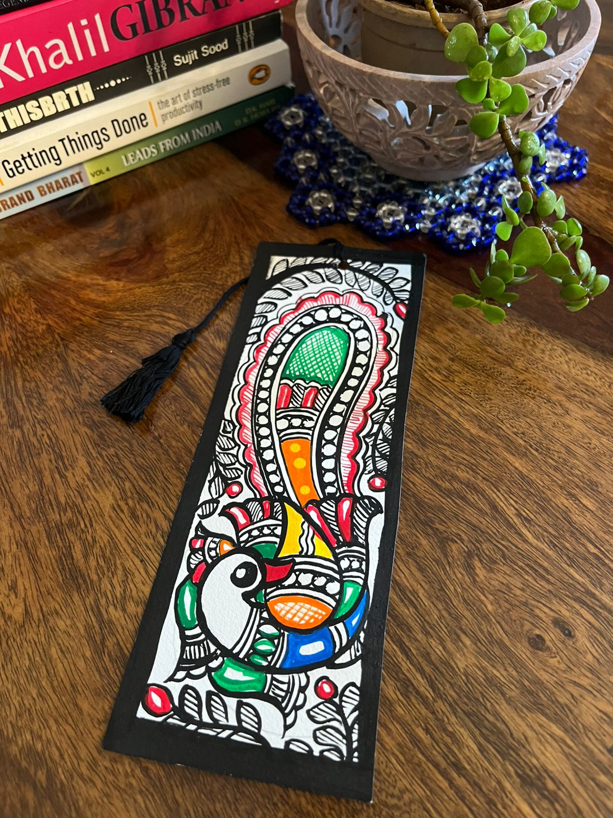 Bookmarks - Madhubani Handpainted - Set of 4