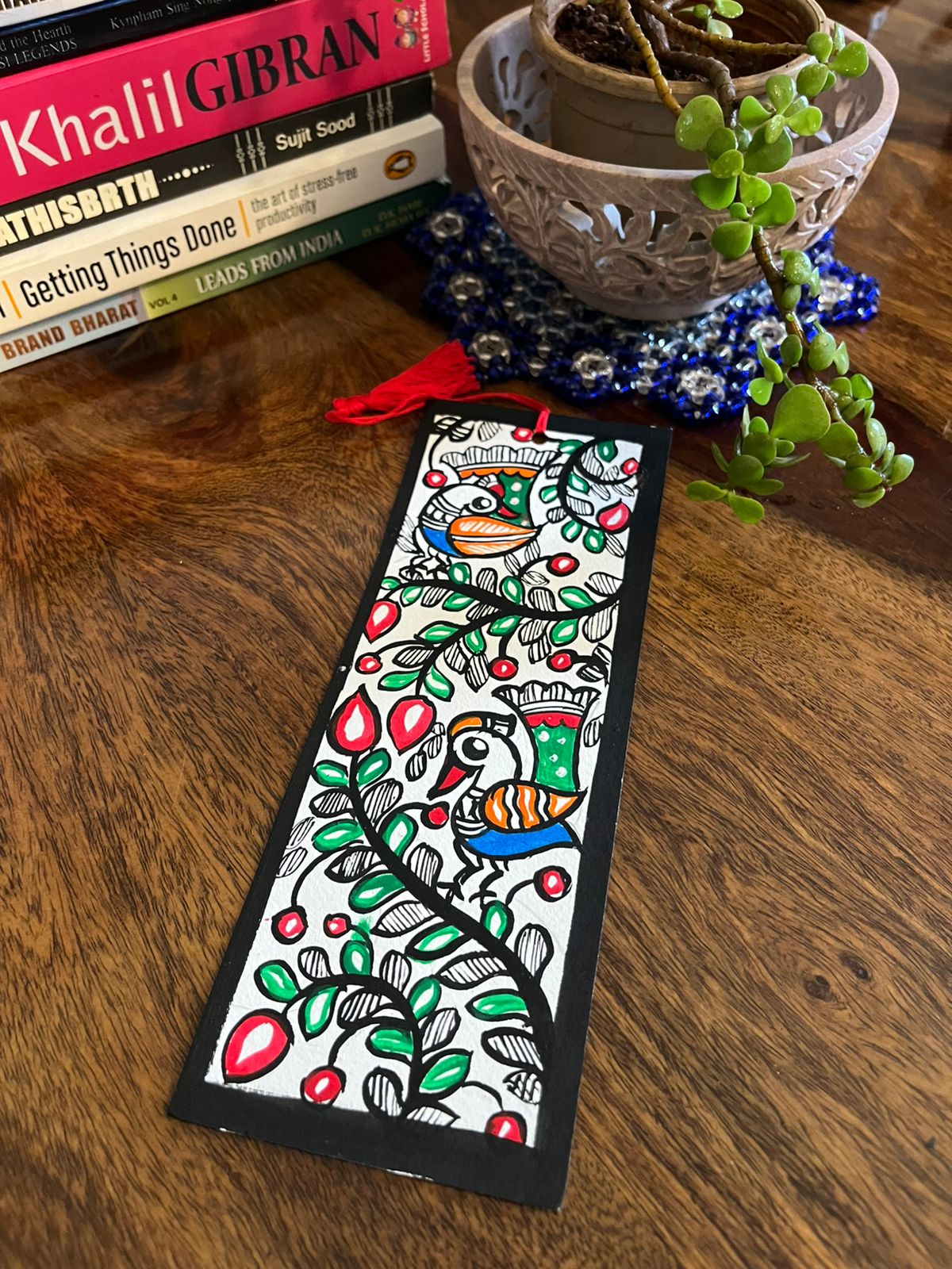 Bookmarks - Madhubani Handpainted - Set of 4