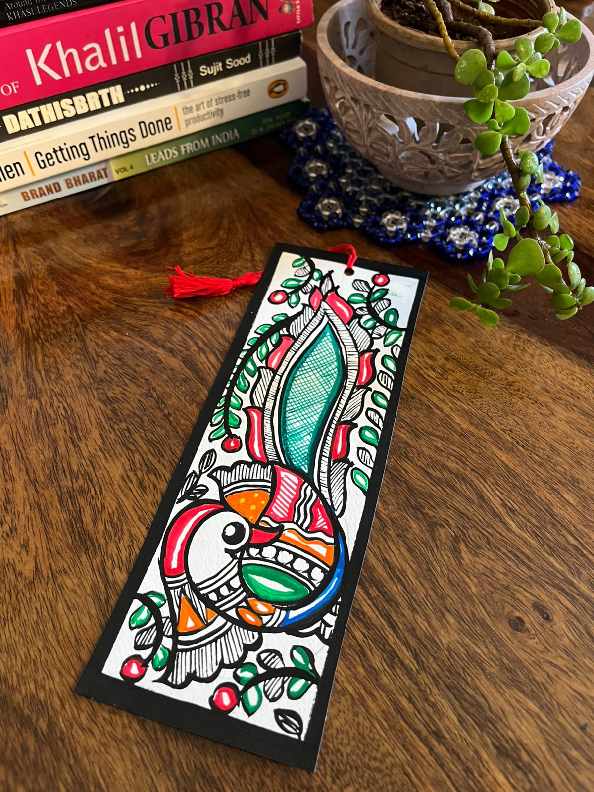 Bookmarks - Madhubani Handpainted - Set of 4
