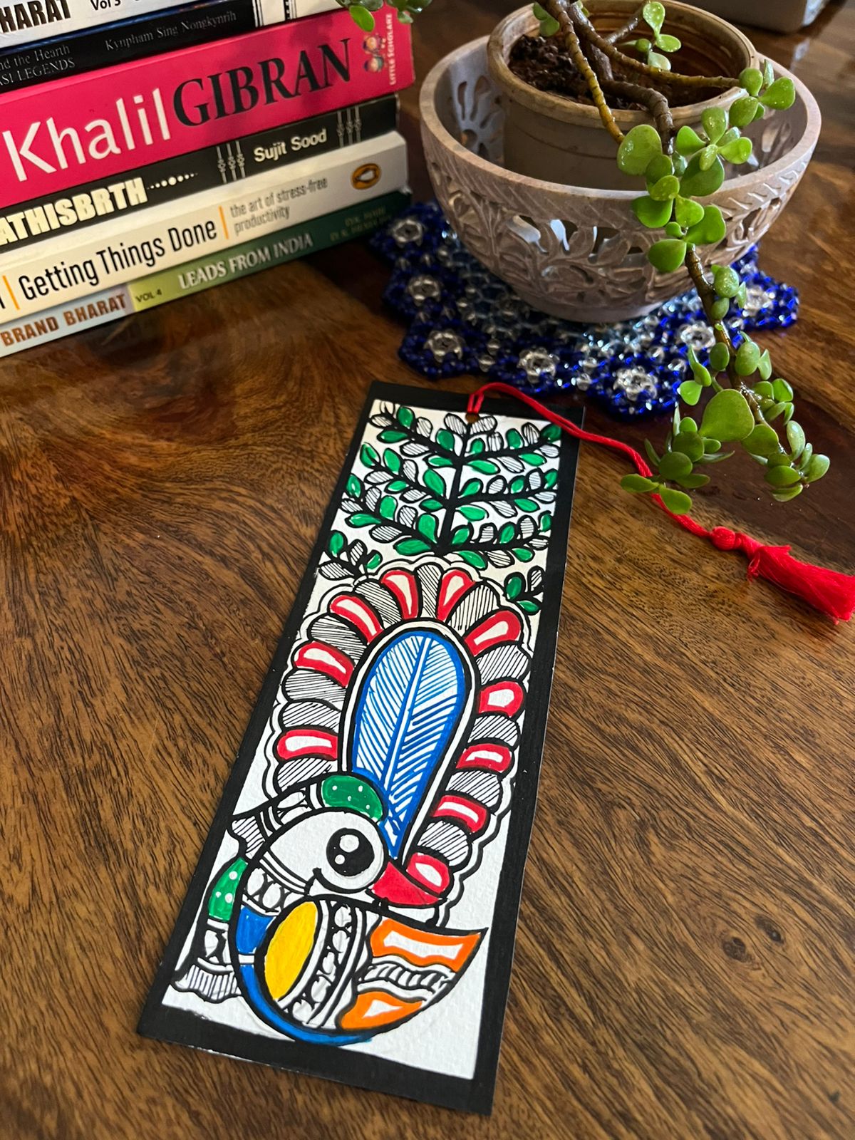 Bookmarks - Madhubani Handpainted - Set of 4