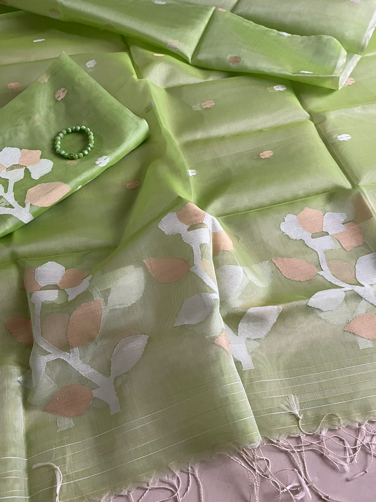 Handwoven Pure Silk Jamdani Kurta Dupatta Sets