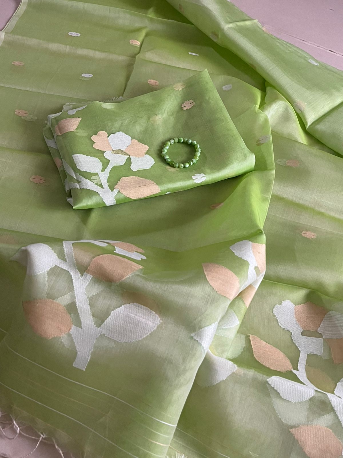 Handwoven Pure Silk Jamdani Kurta Dupatta Sets