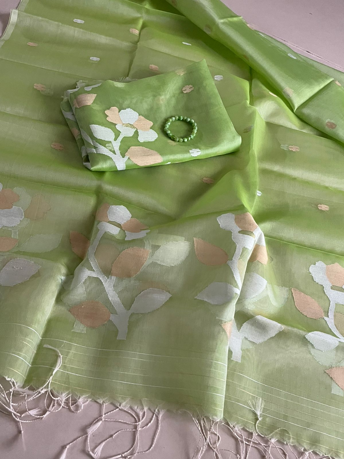 Handwoven Pure Silk Jamdani Kurta Dupatta Sets