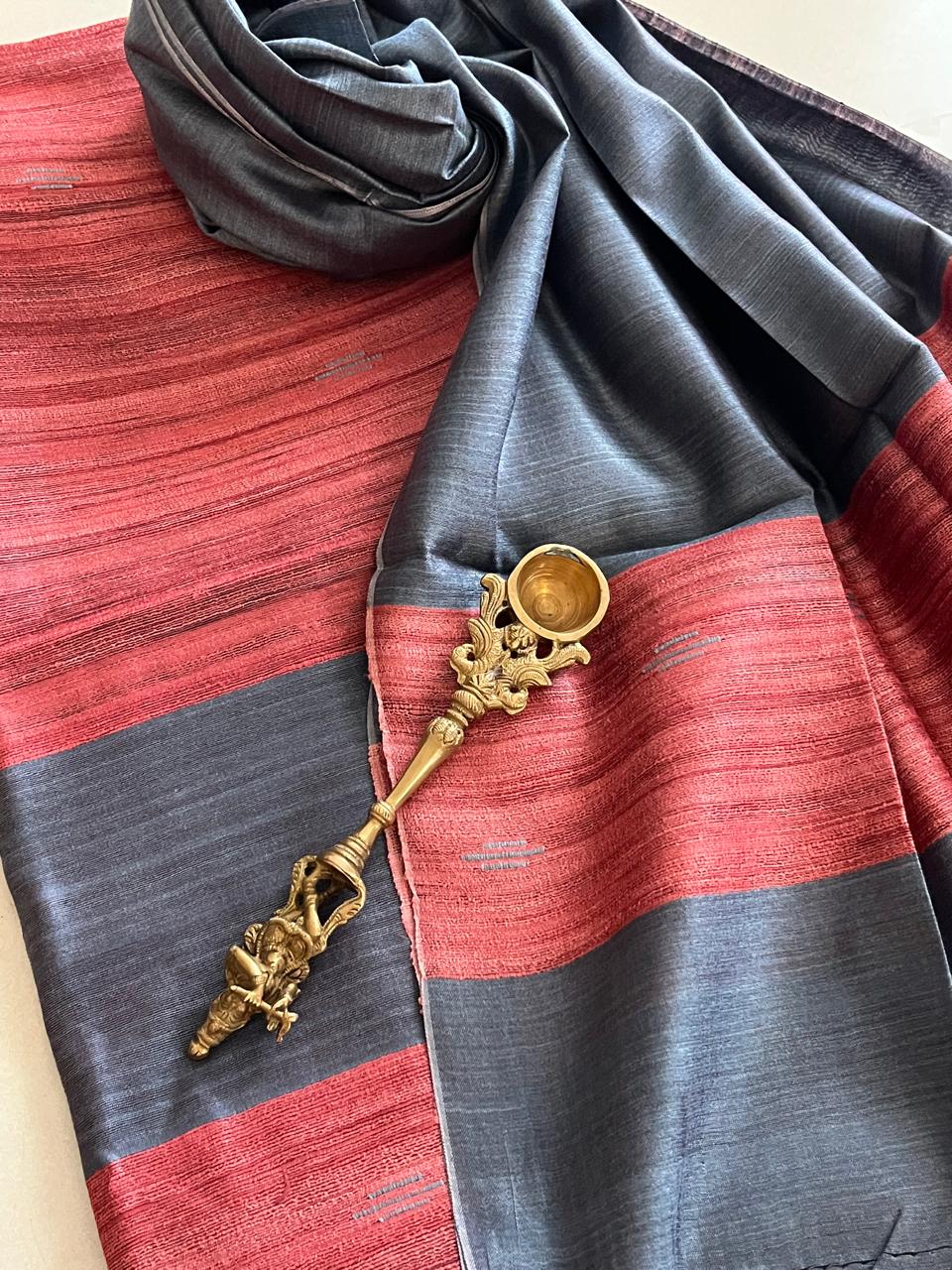 Pure Tussar Geecha Silk Handwoven Suits