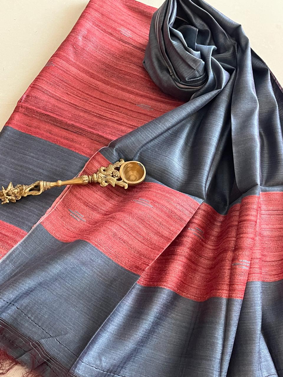 Pure Tussar Geecha Silk Handwoven Suits