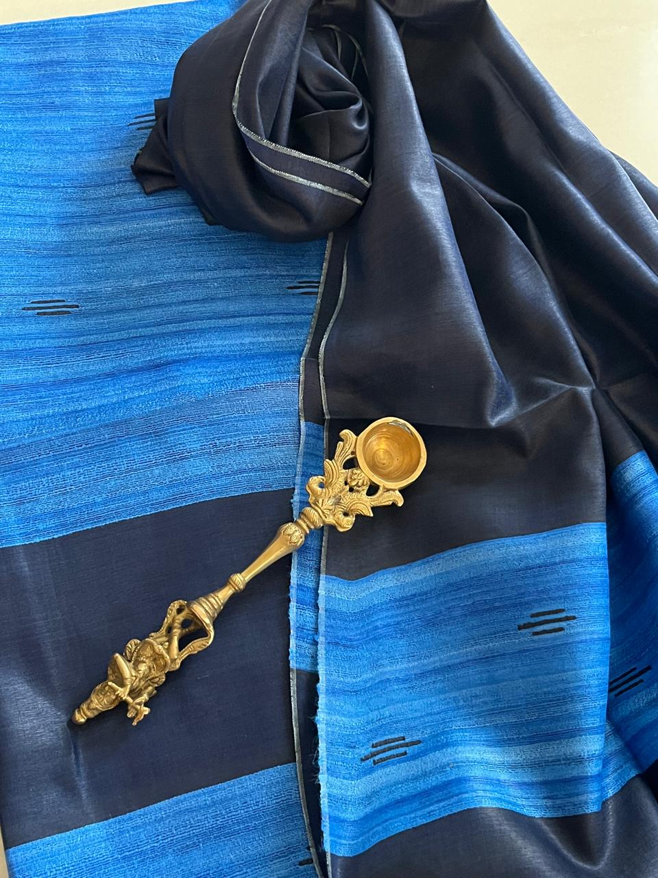 Pure Tussar Geecha Silk Handwoven Suits