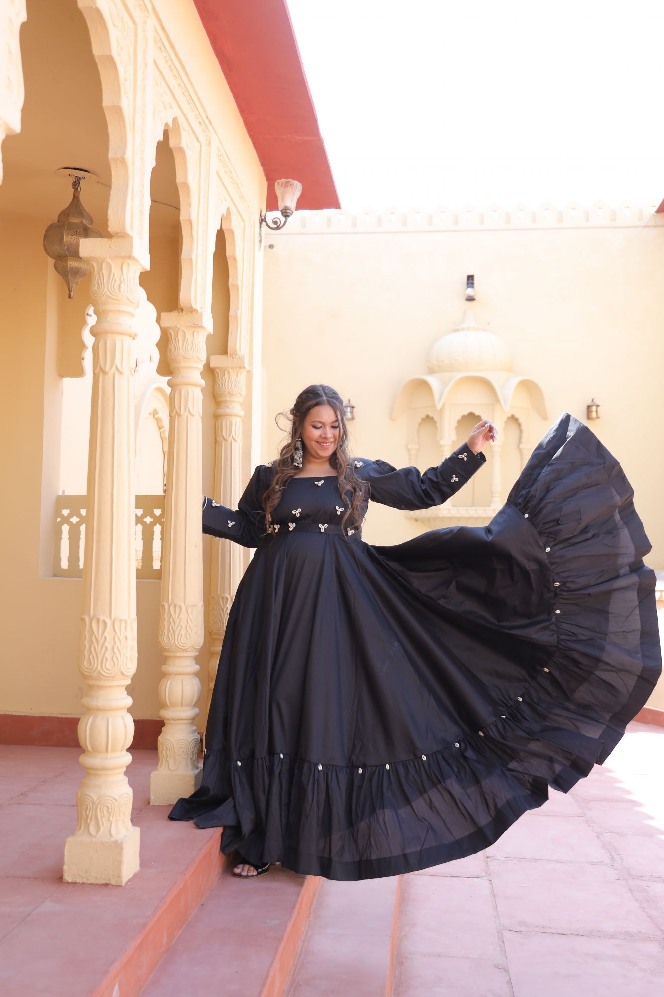 Black Kaudi Silk Dress