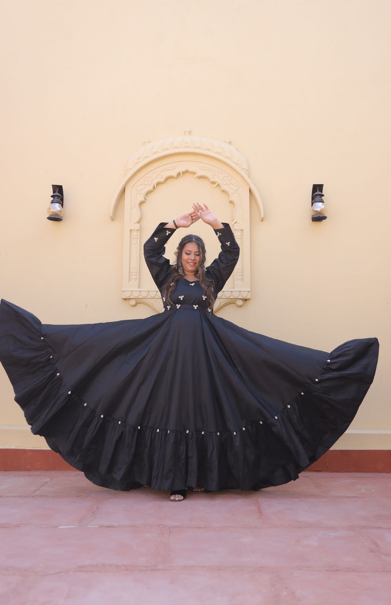 Black Kaudi Silk Dress