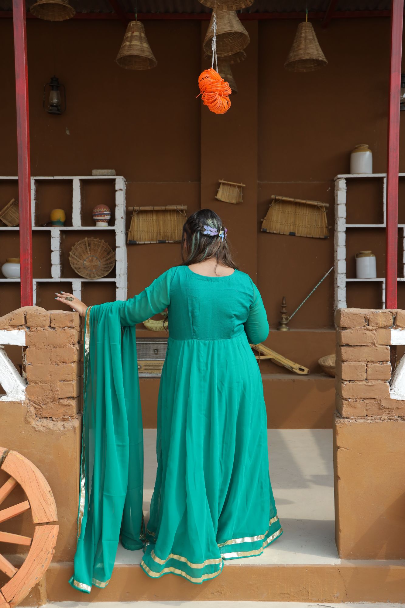 Falak Handwork Anarkali Set
