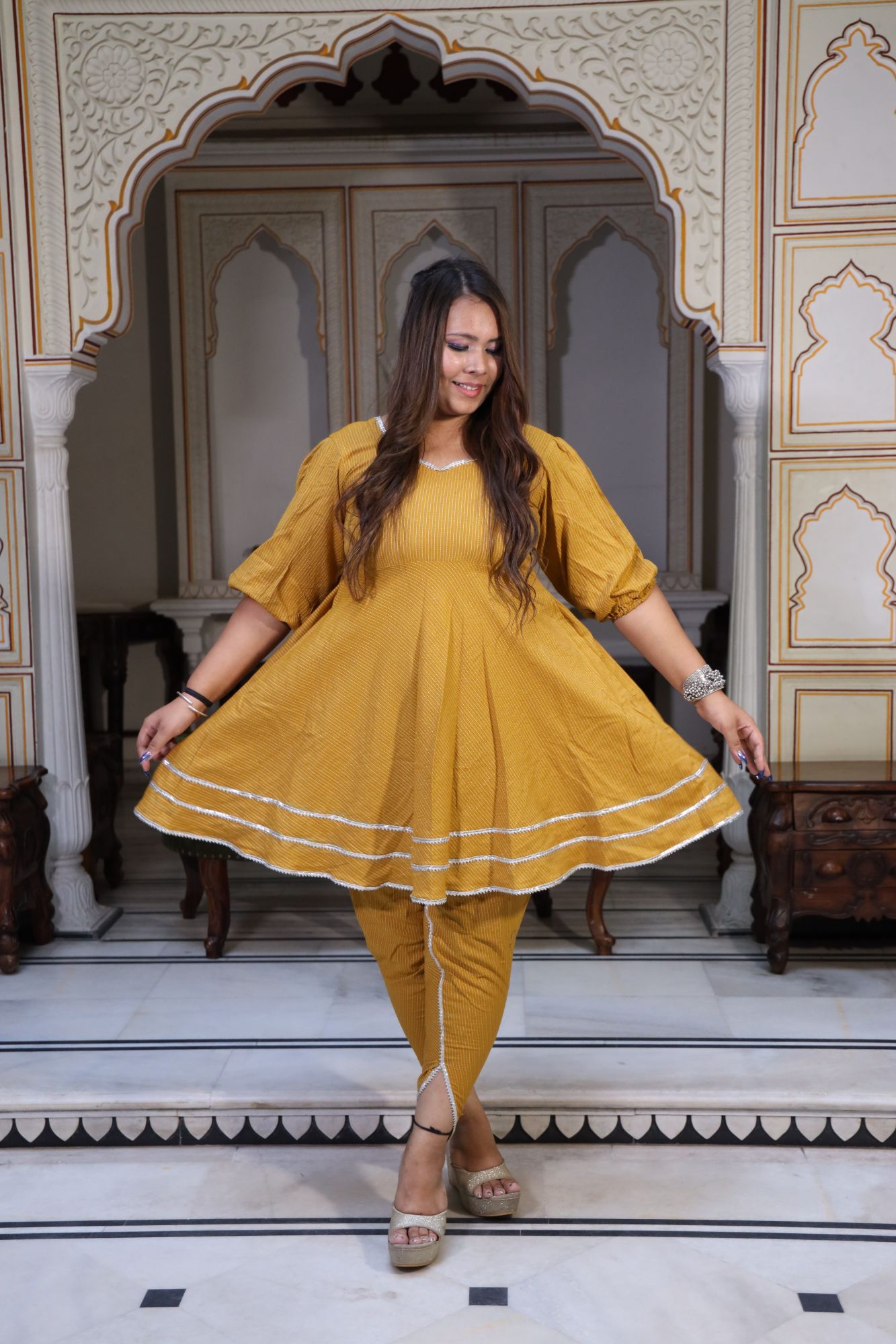 Mustard Yellow kurta set