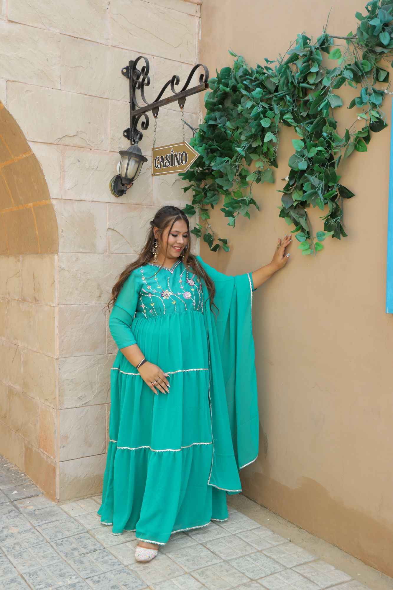 Mohini Handwork Anarkali Suit Set