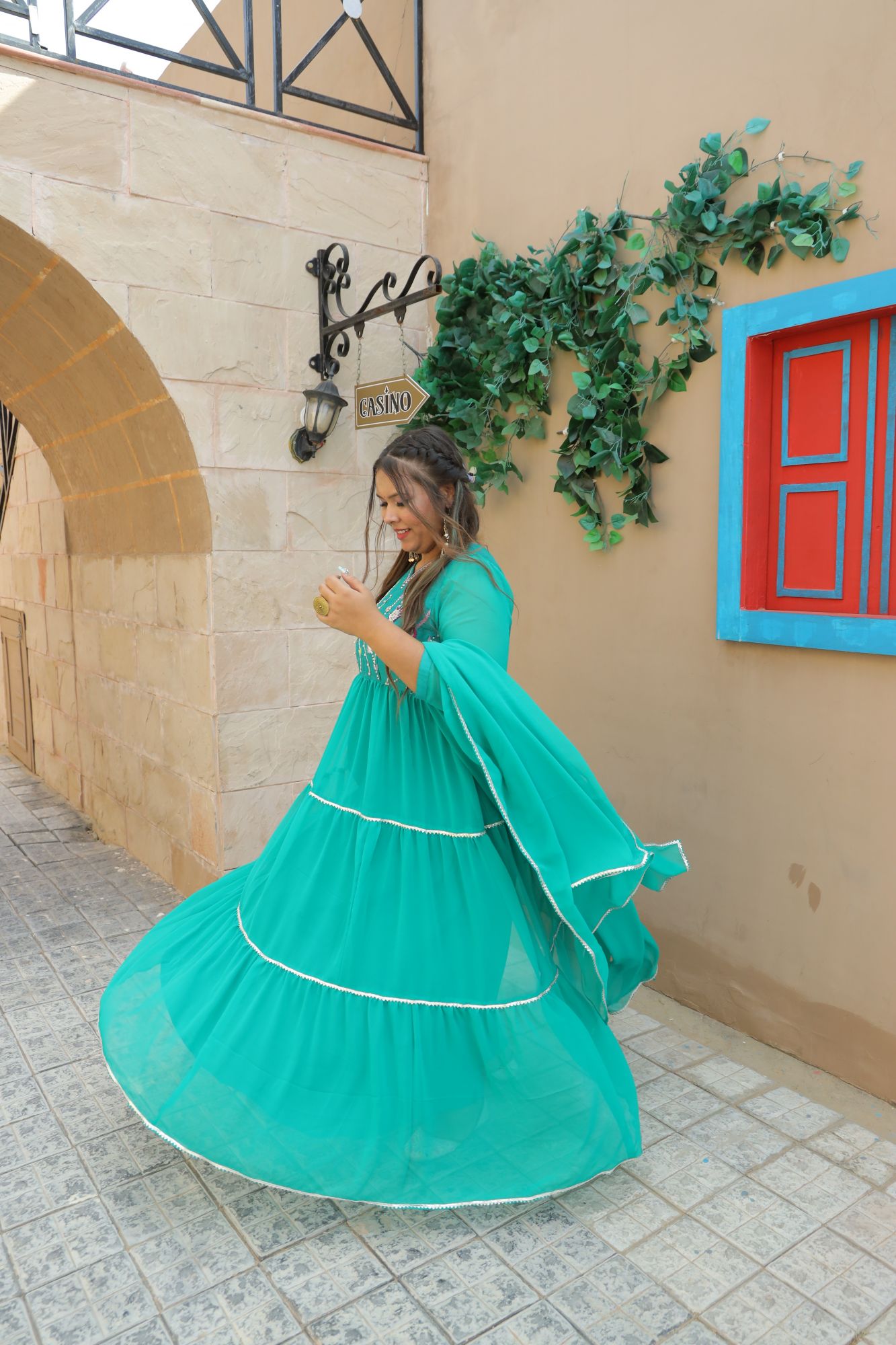 Mohini Handwork Anarkali Suit Set