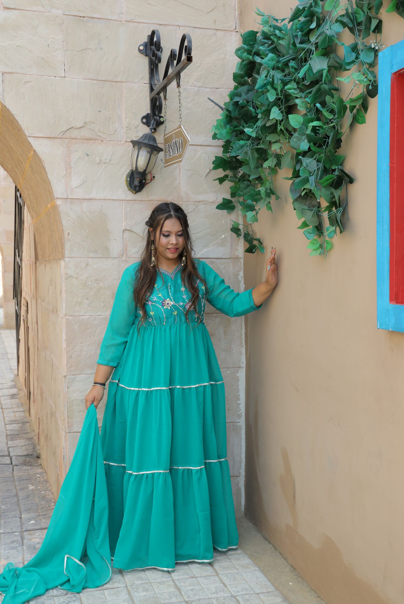 Mohini Handwork Anarkali Suit Set