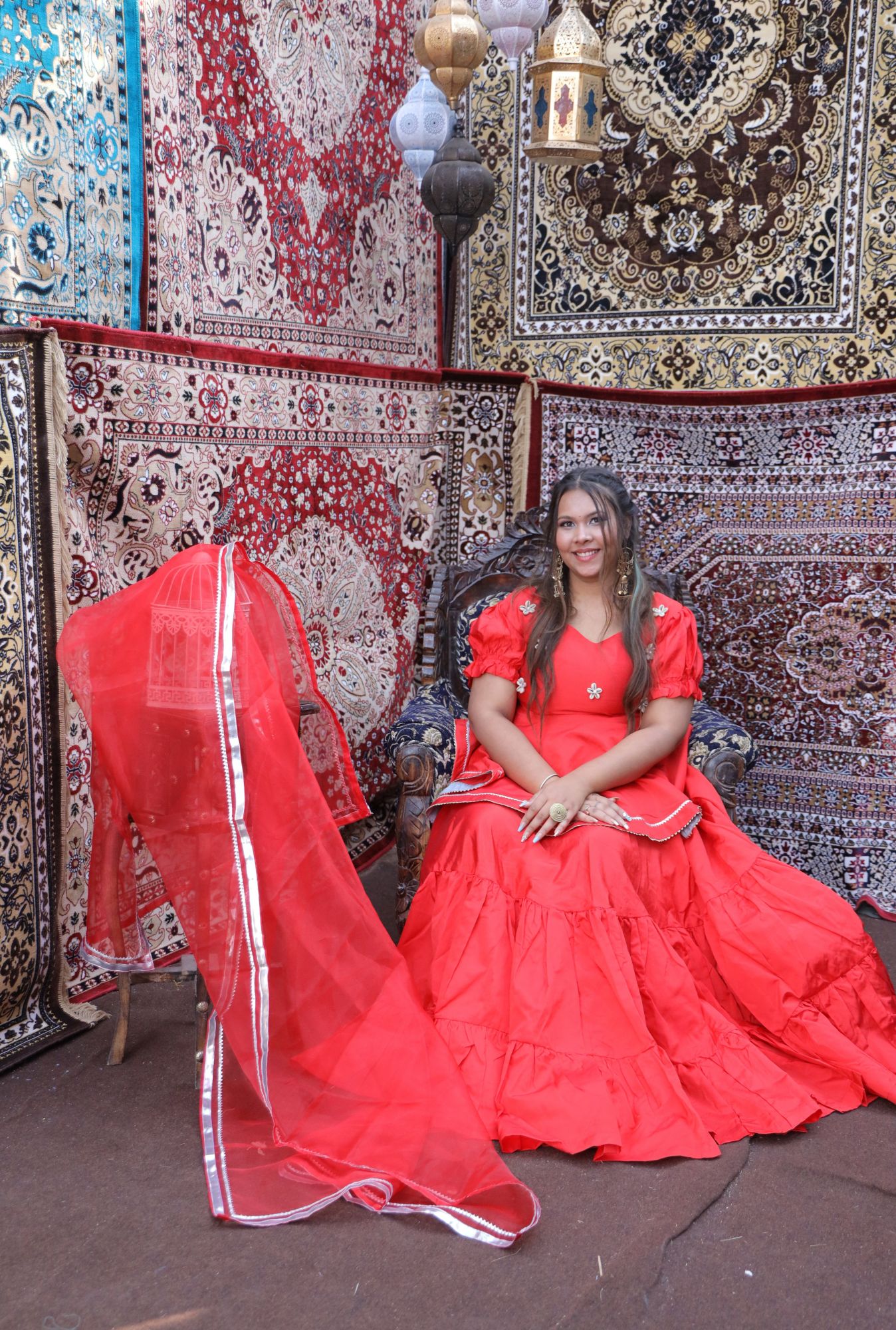 Red Love Lehenga Set