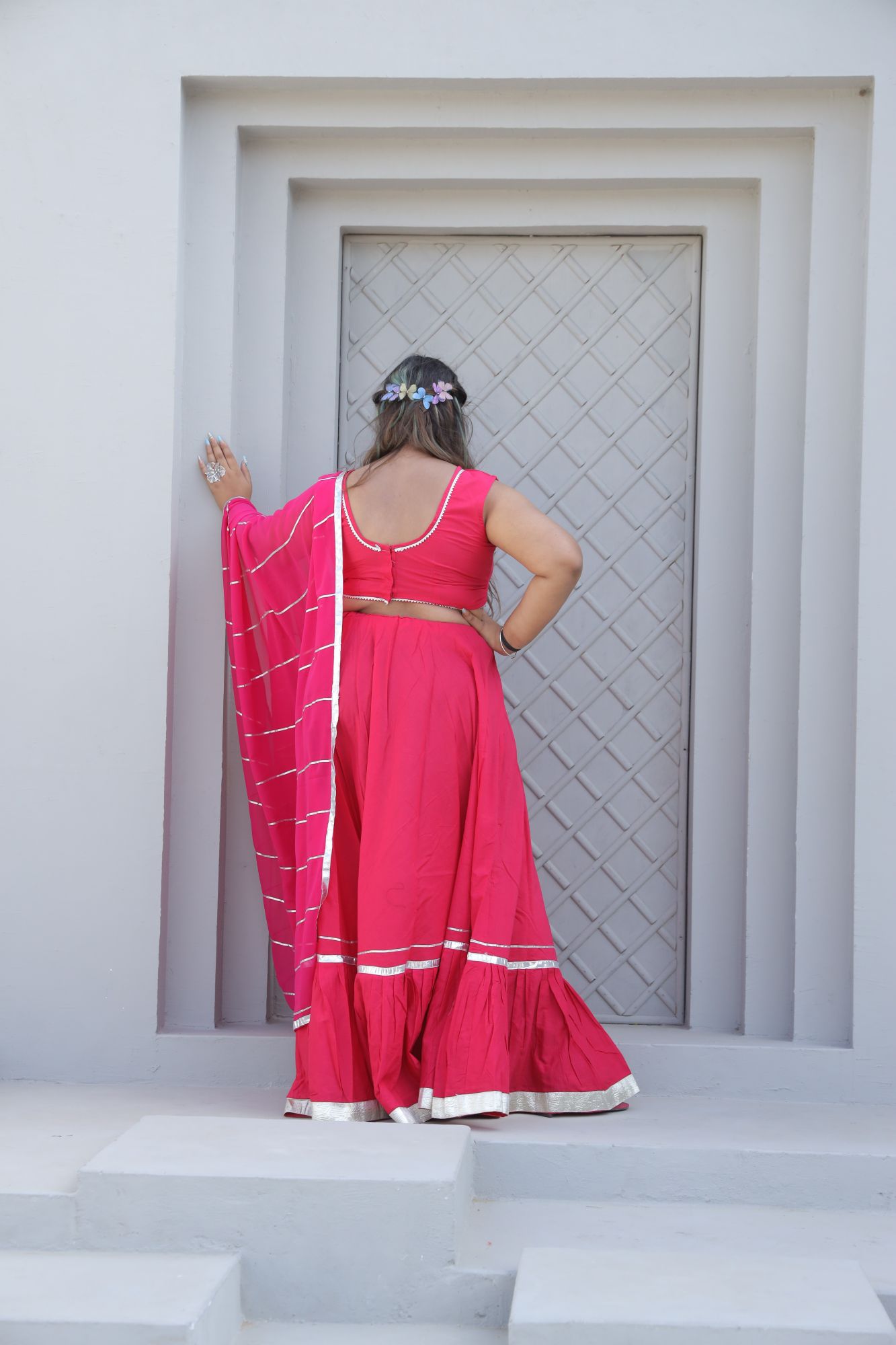 Rani pink lehenga set