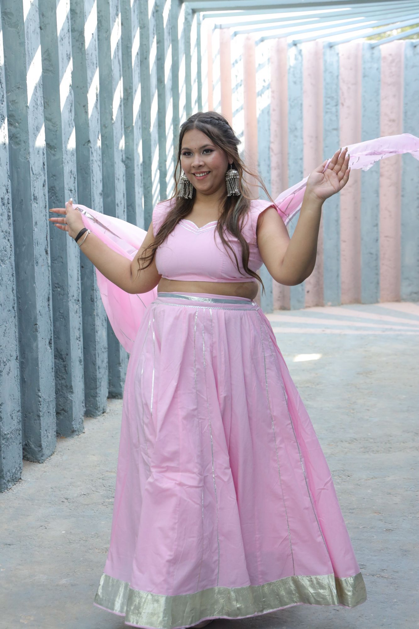 Baby Pink Lehenga Set