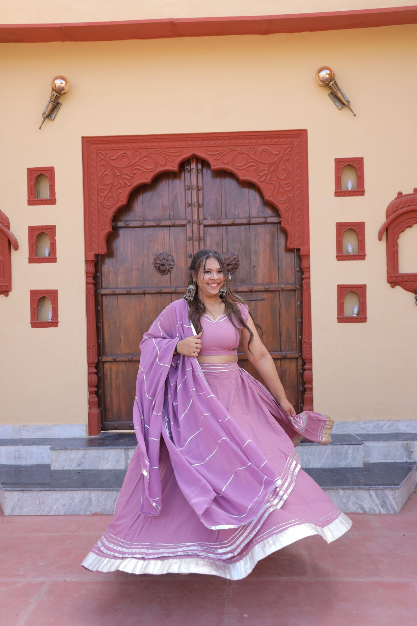 Onion Pink Lehenga Set