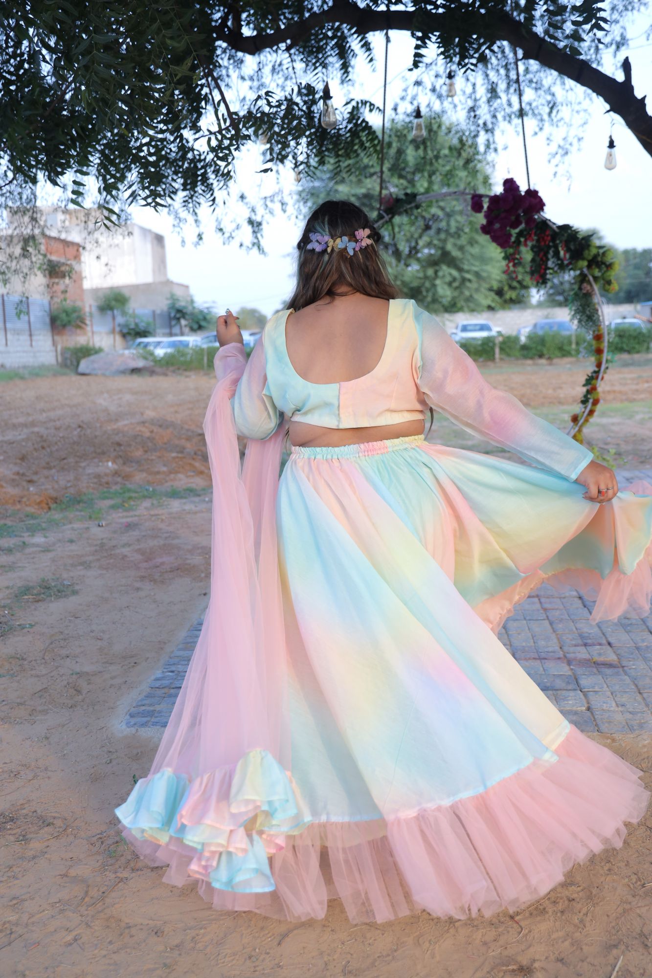 Rainbow Lehenga Set