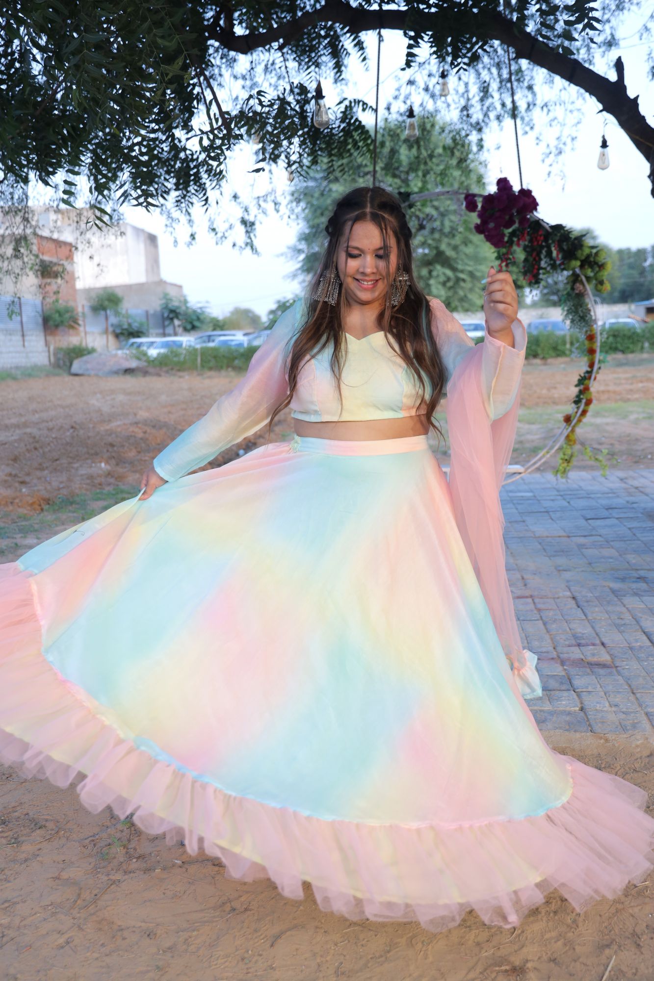 Rainbow Lehenga Set