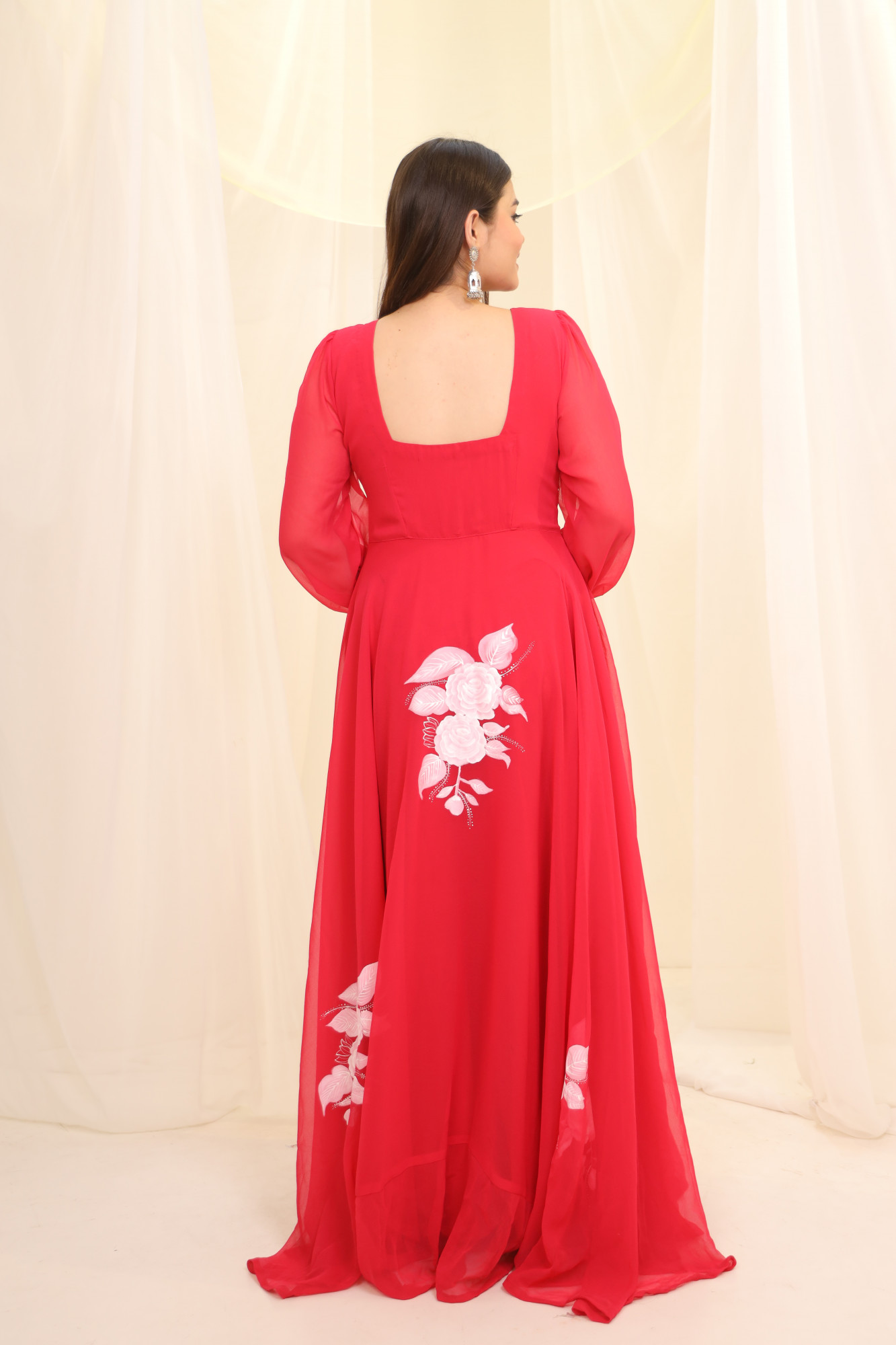 Pink Hand Painted Gown