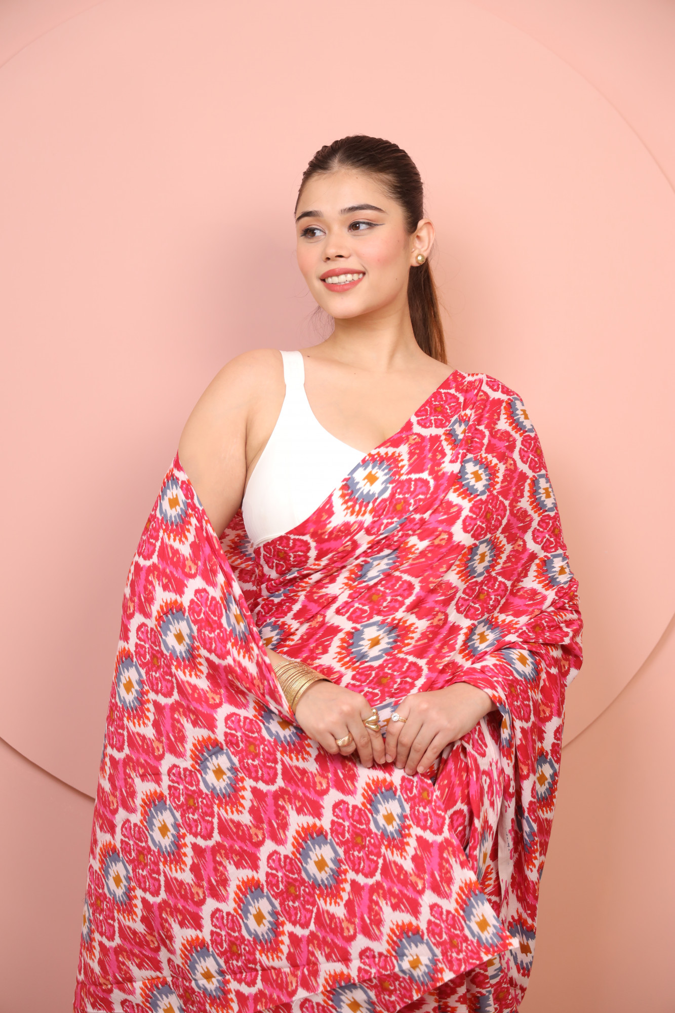 Rani Printed Cotton saree