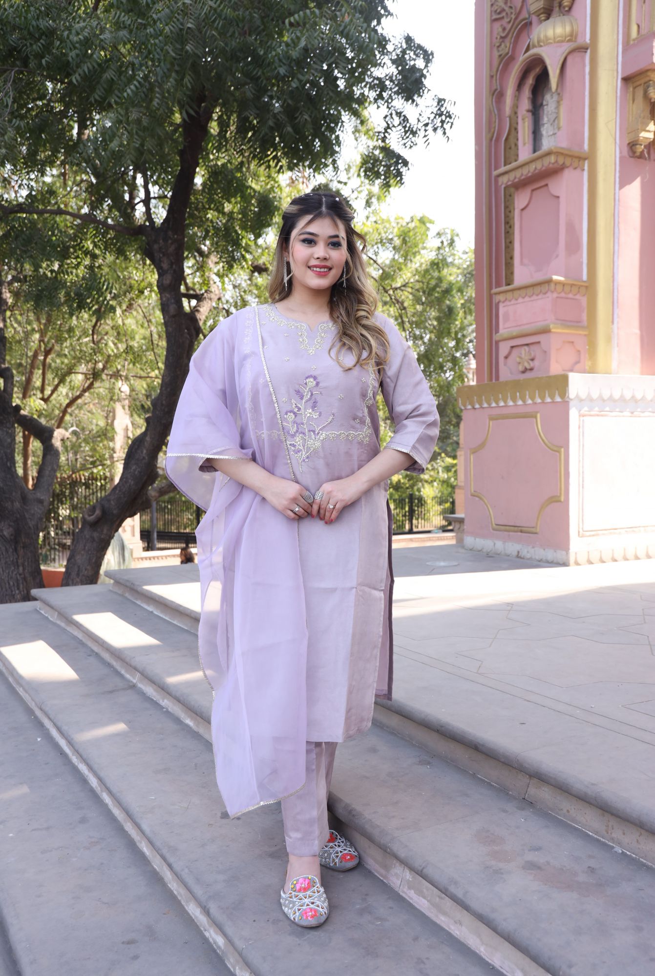 Sanjana handwork kurta set