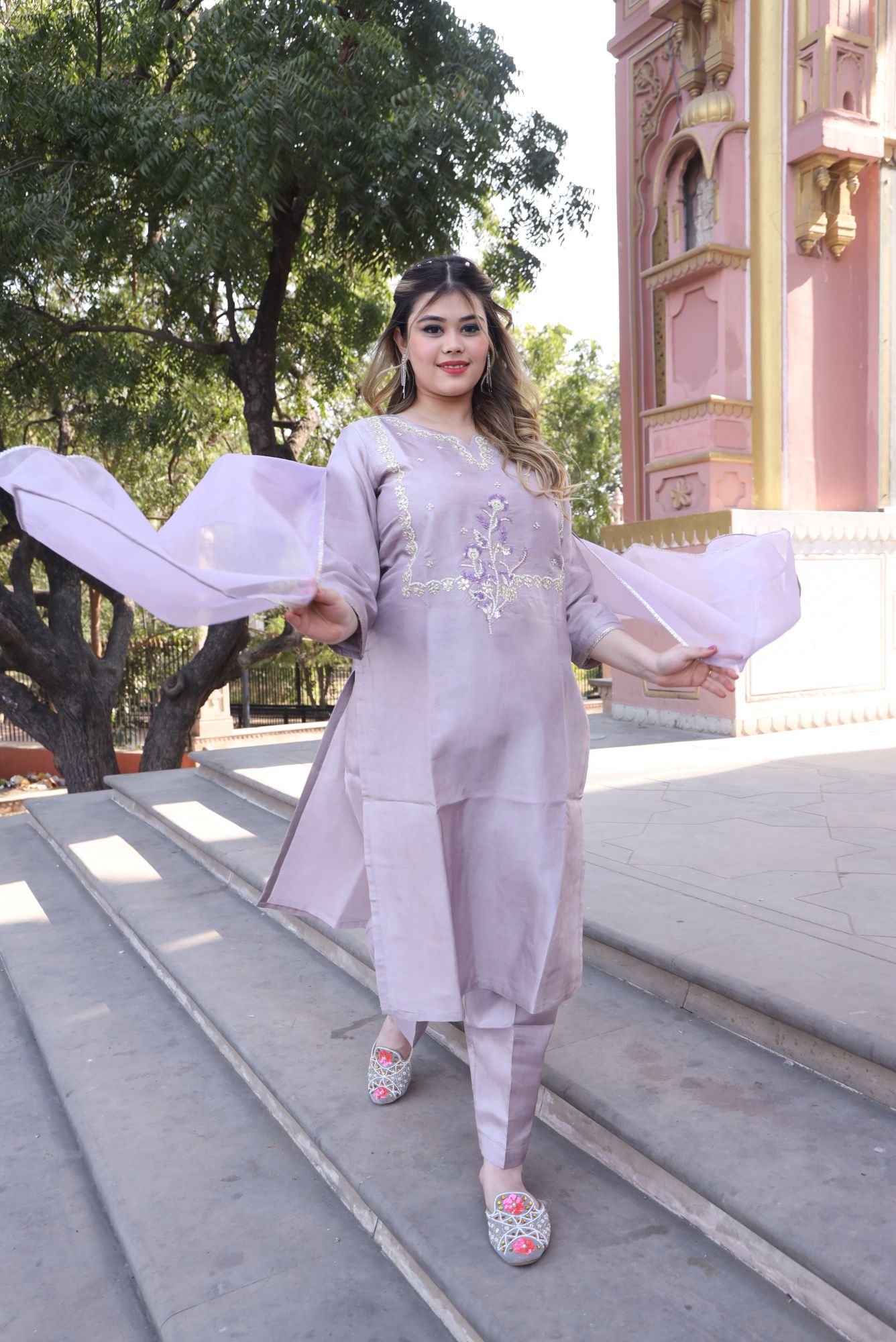 Sanjana handwork kurta set