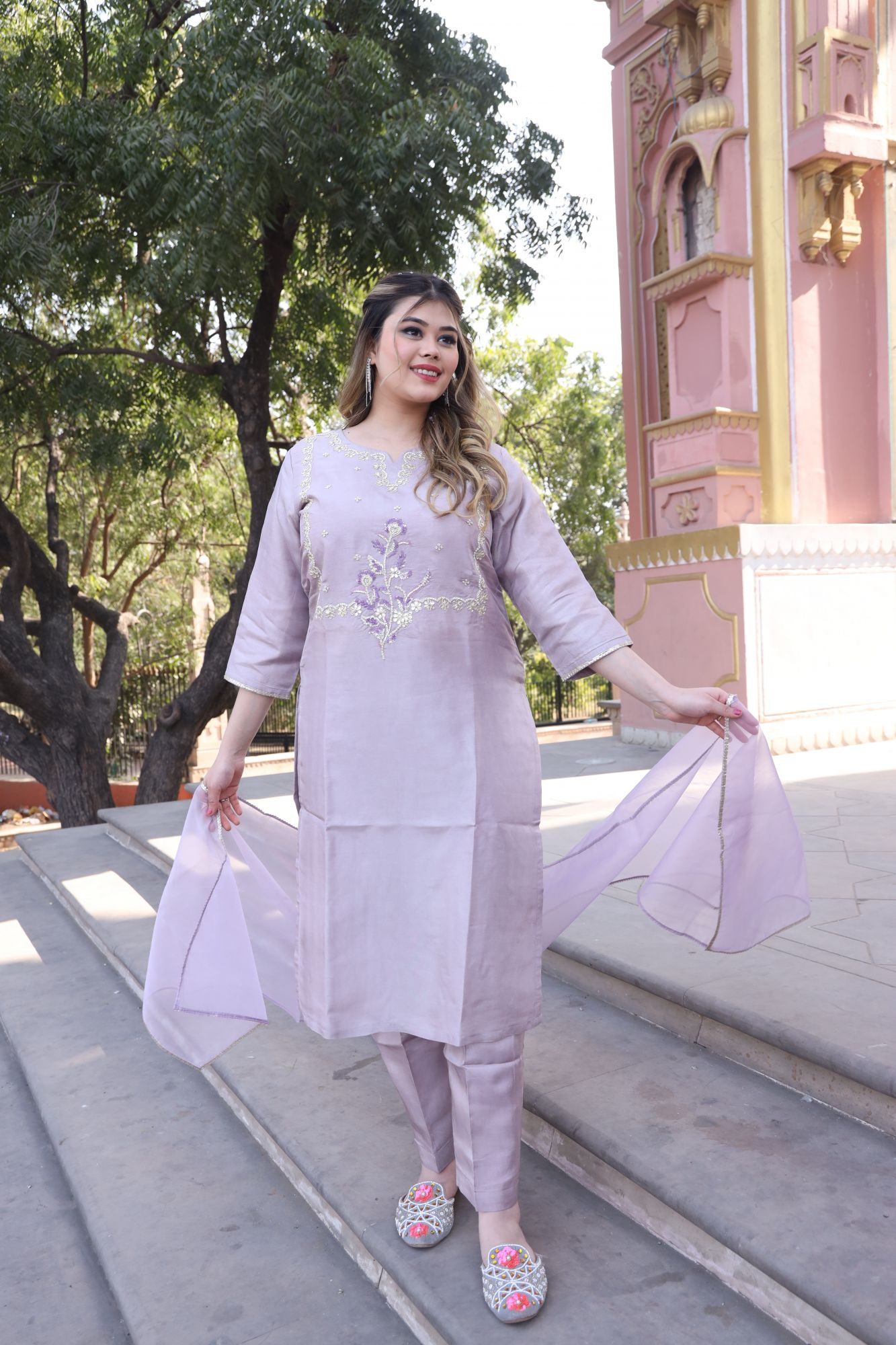 Sanjana handwork kurta set