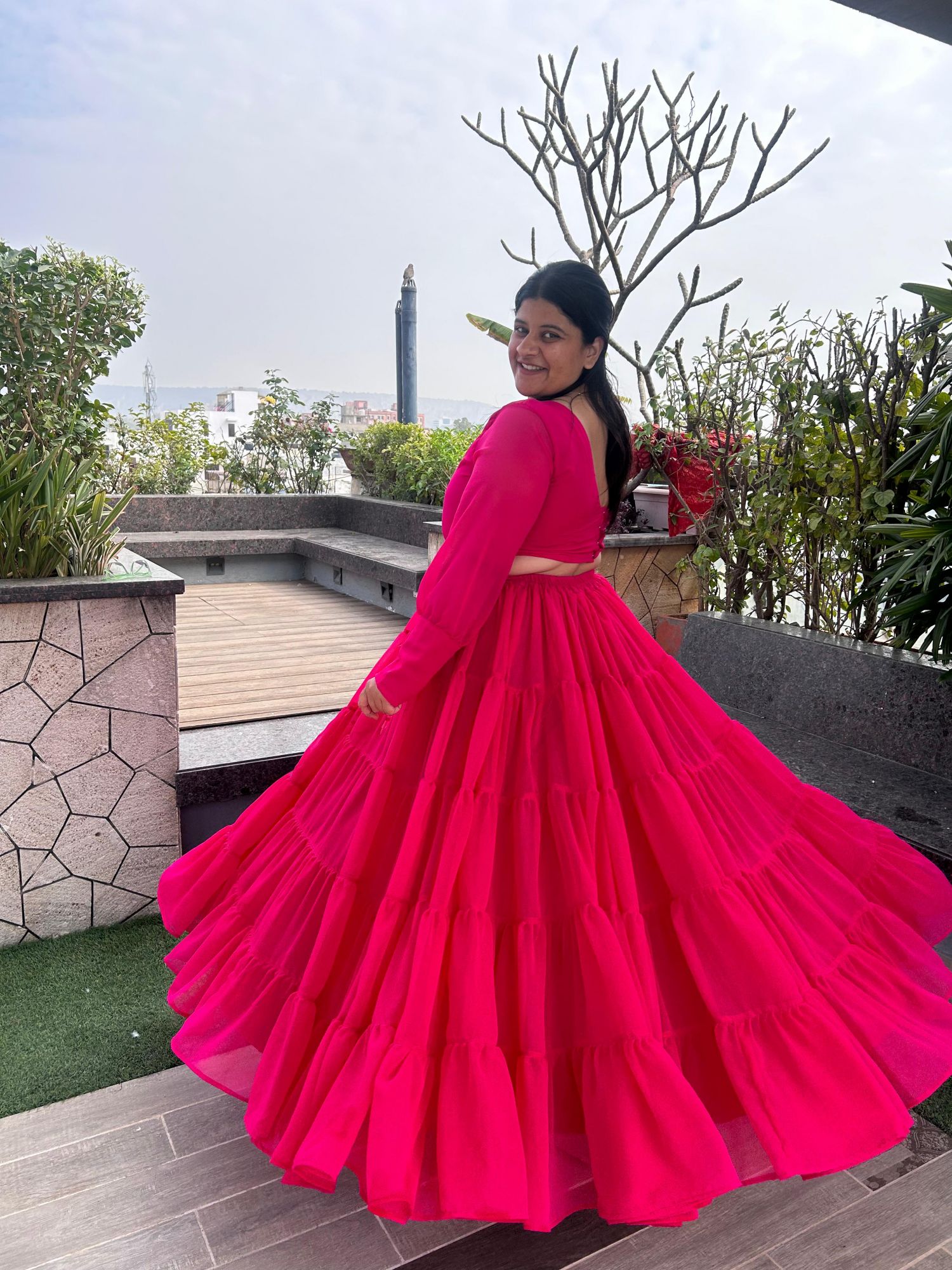 Zahra Rani Pink Lehenga Set