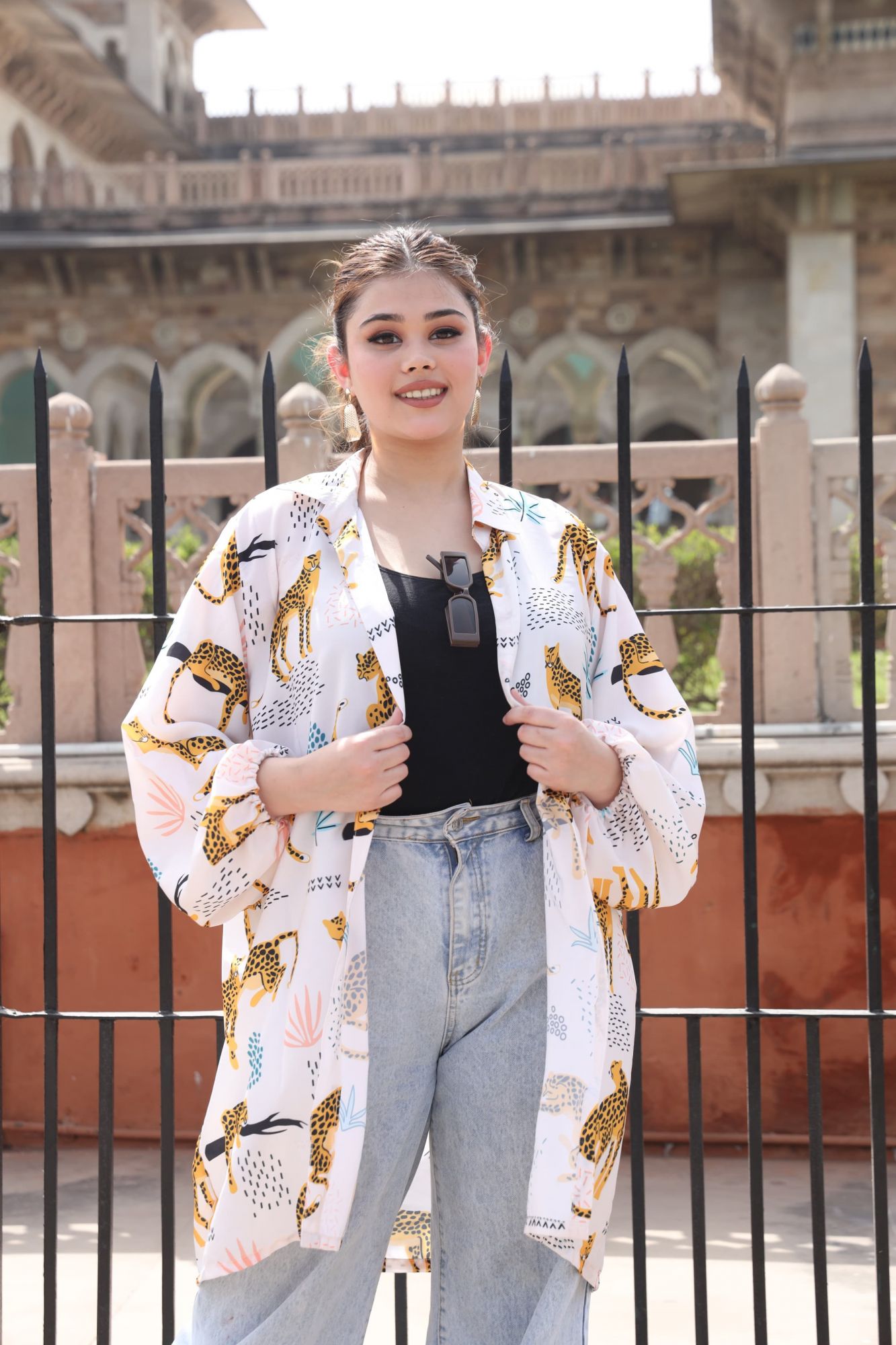 Leopard Dress Cum Top