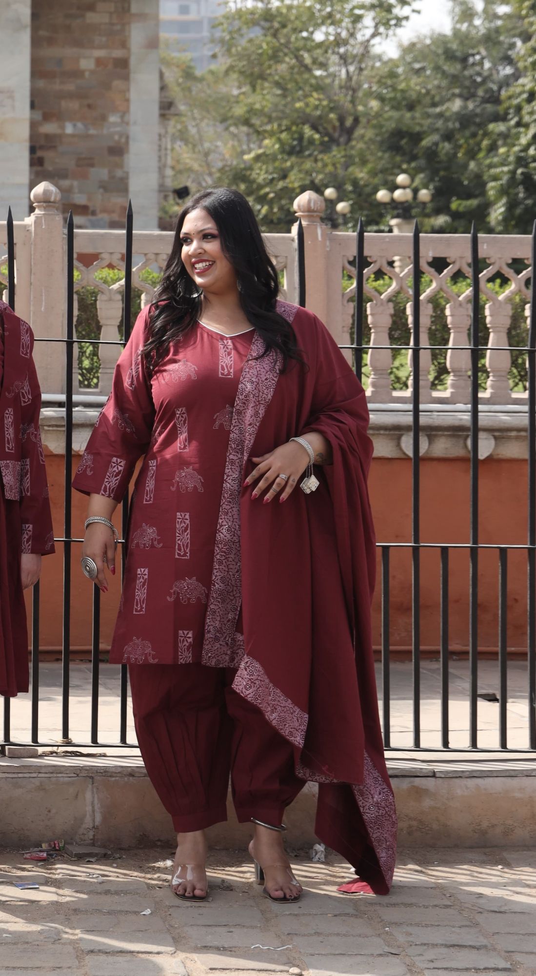 Brick Handblock Suit Set