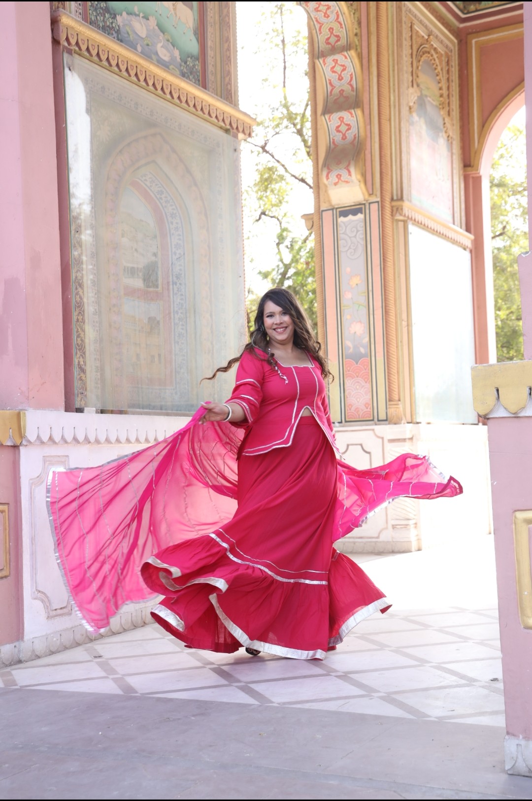 Zahra Rani Pink Lehenga Set
