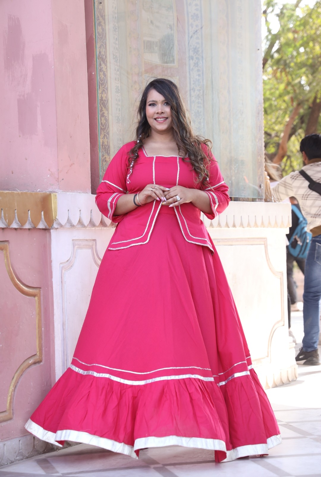 Zahra Rani Pink Lehenga Set
