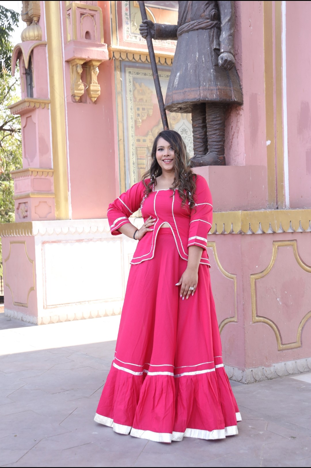 Zahra Rani Pink Lehenga Set
