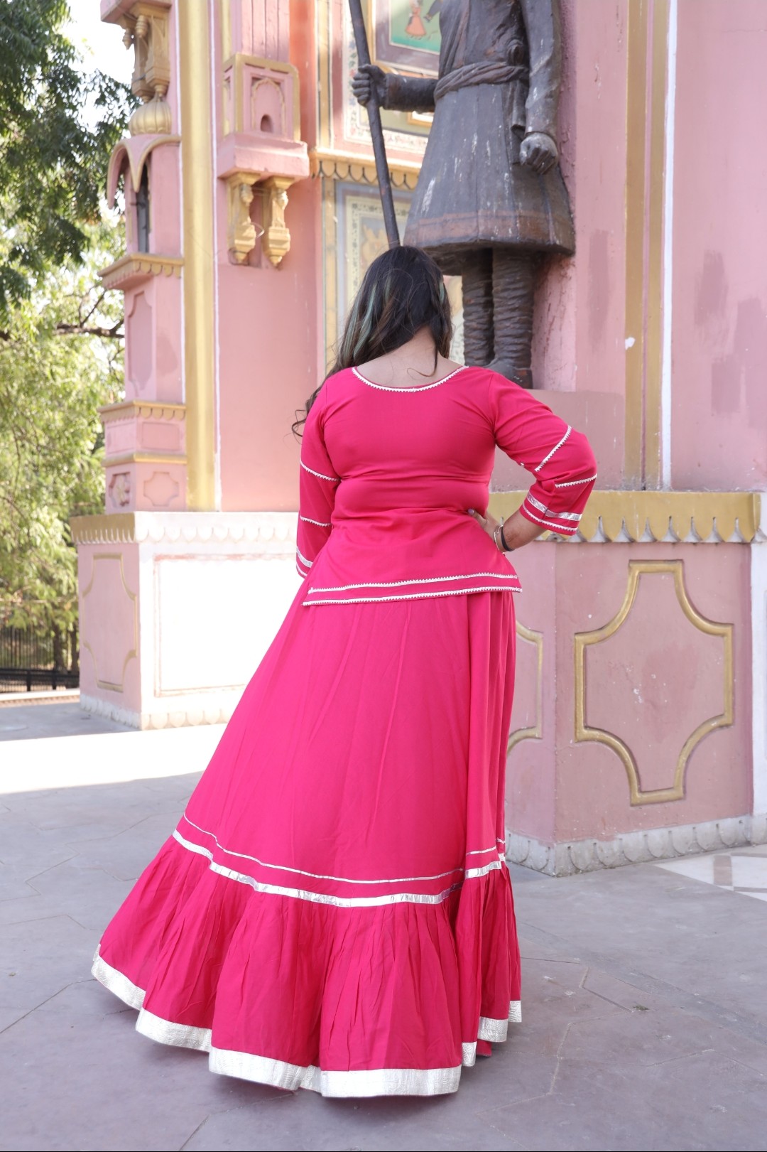 Zahra Rani Pink Lehenga Set