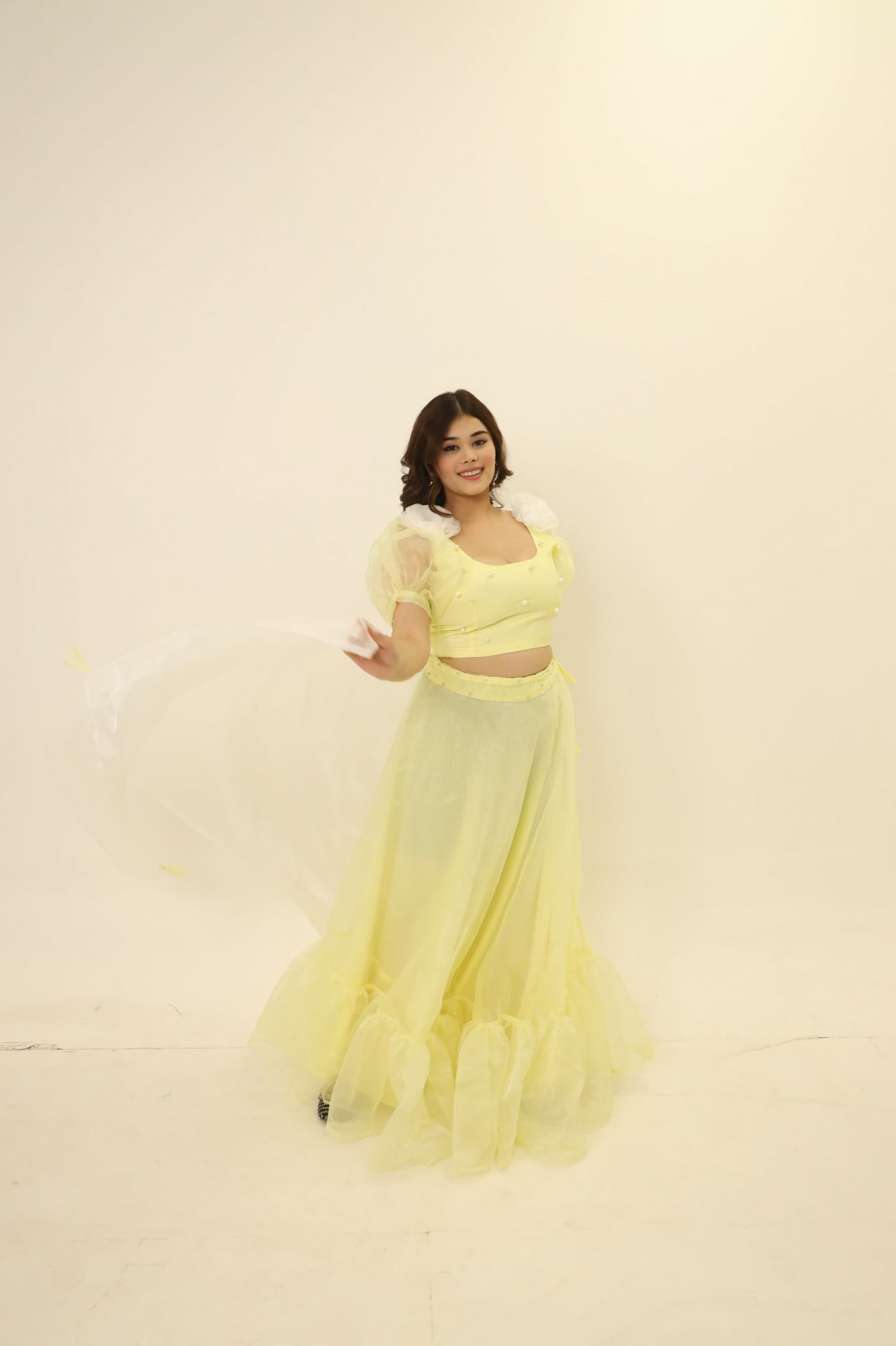 Yellow Orgenza Lehenga Set