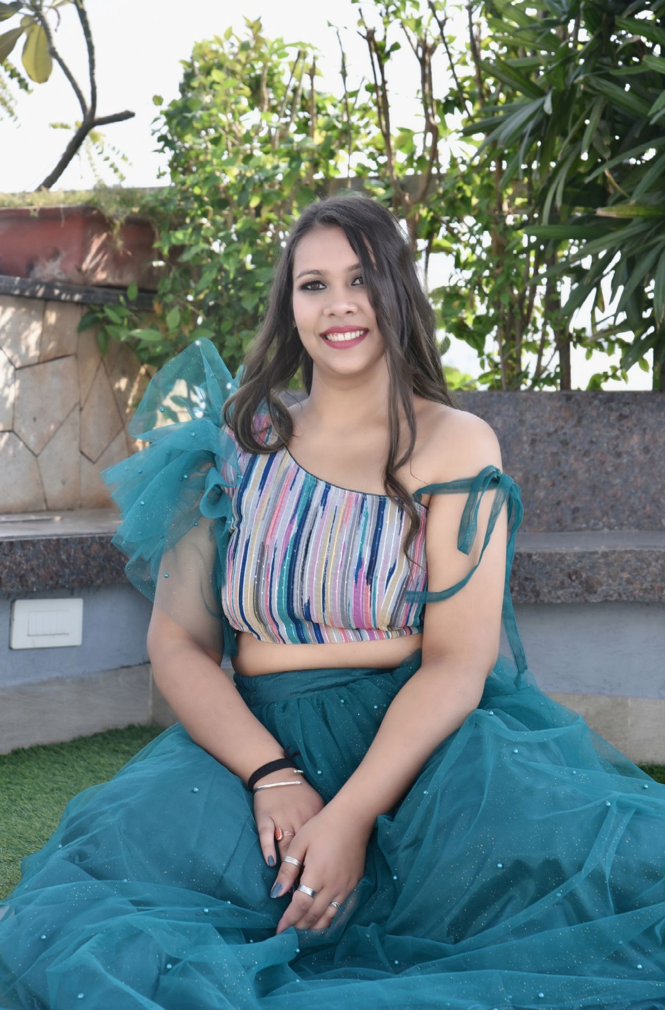 Galaxy lilac lehenga set