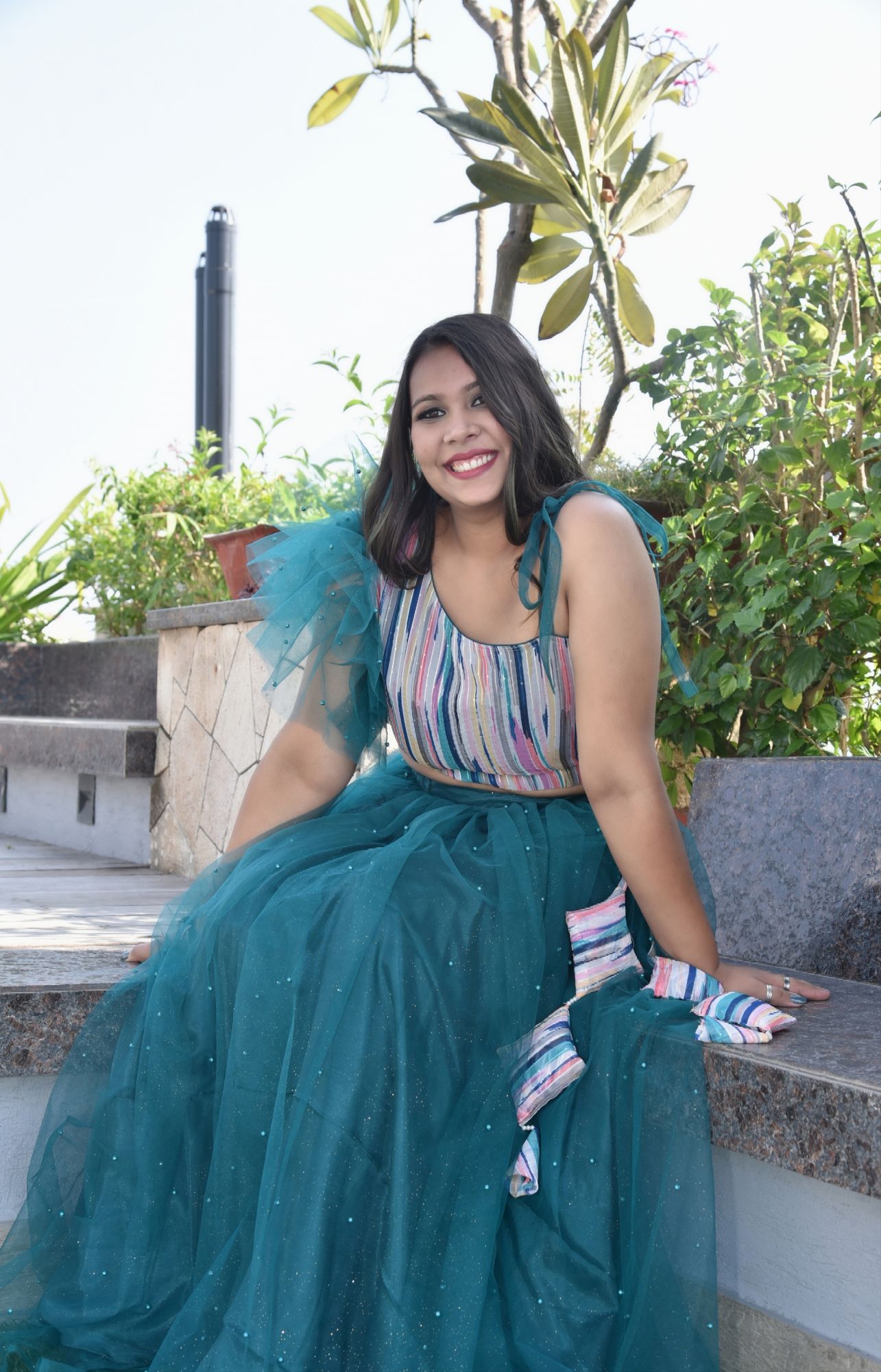 Galaxy lilac lehenga set