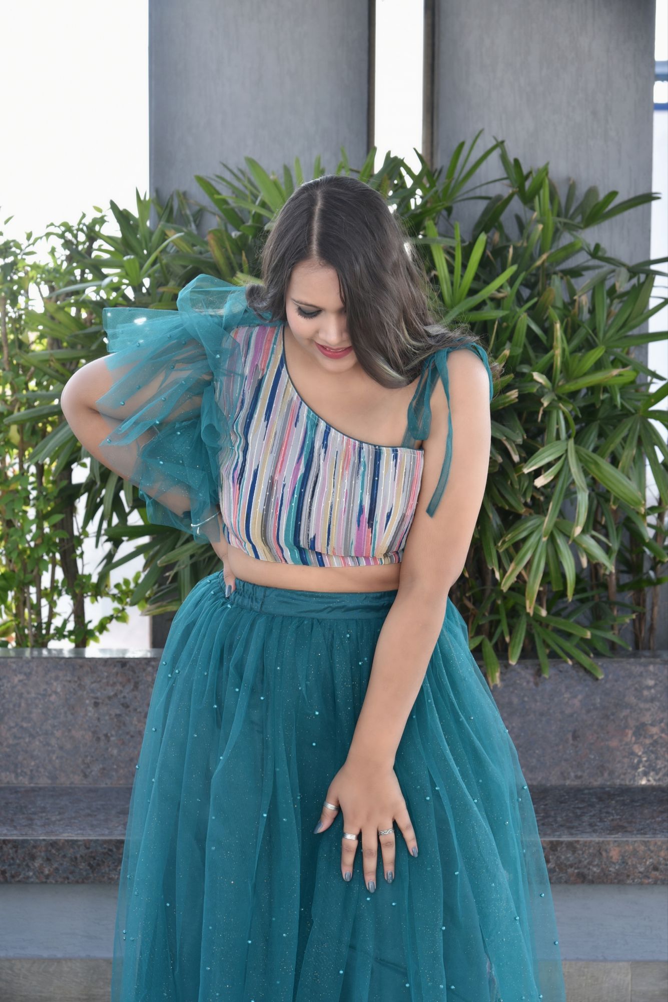 Galaxy lilac lehenga set