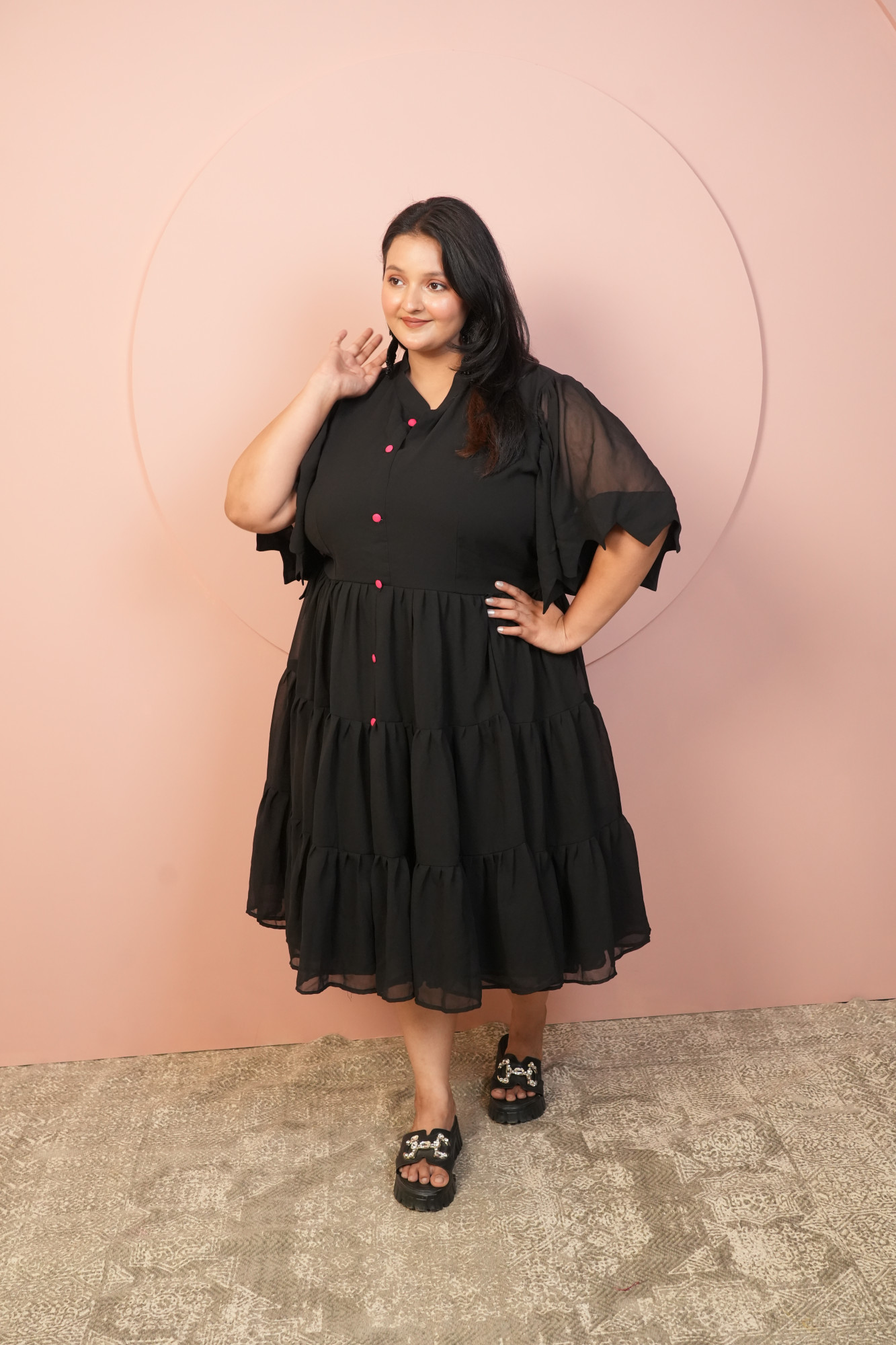 Black Tiered Dress