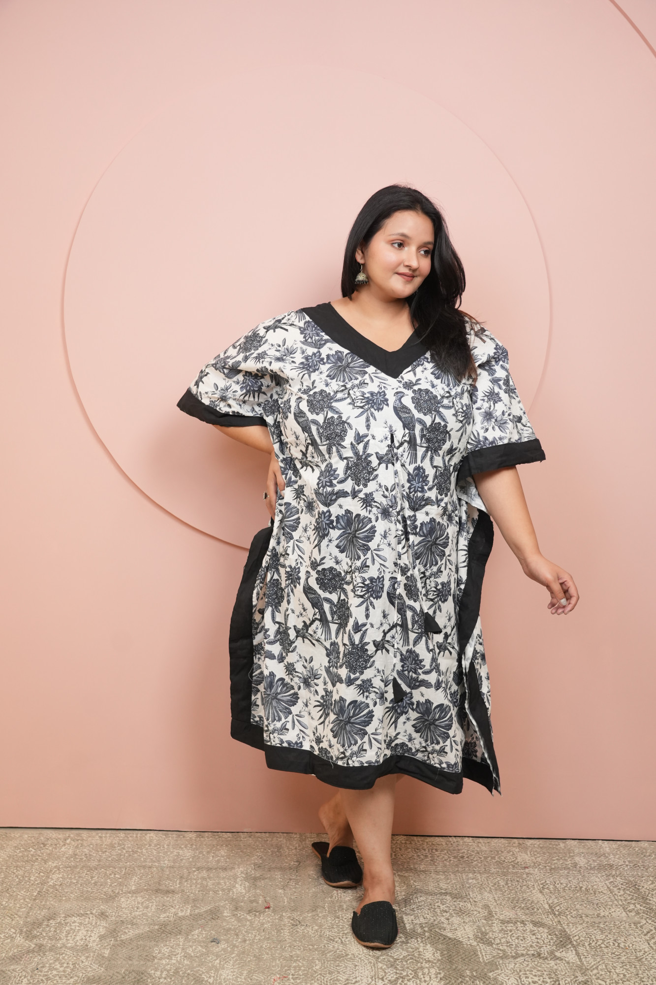 White Bird Printed Kaftan